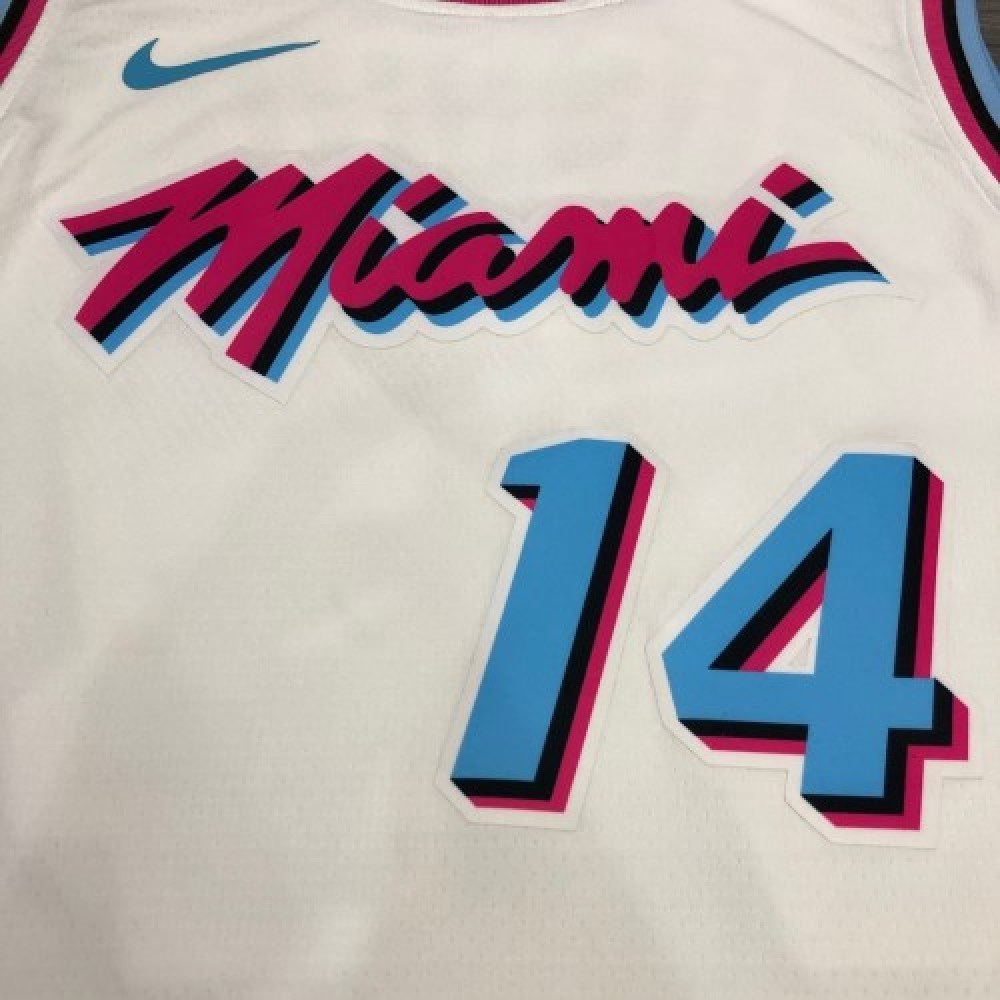 Men's Miami Heat Tyler Herro #14 White 19-20 Swingman Jersey - City Edition-Pro Kit Vault | Brand New 26/27 Sports Jerseys